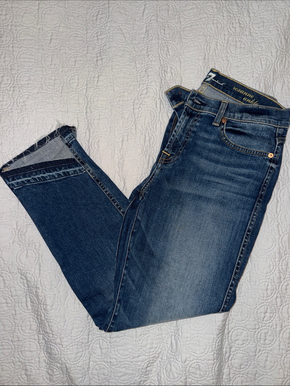 7 For All Mankind Women's Skinny Jeans - Denim Blue